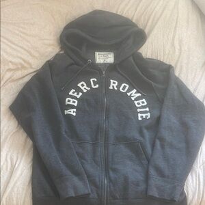 Abercrombie & Fitch Black Zip Up Sweater